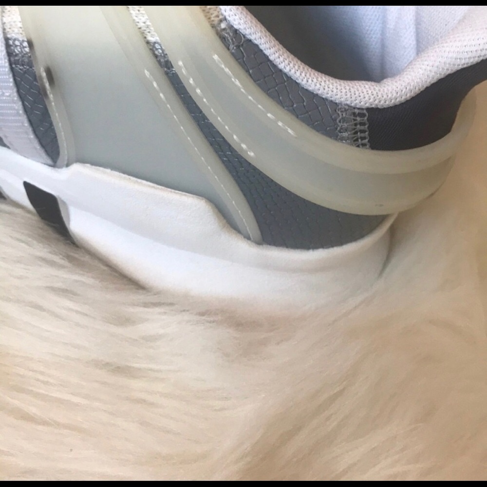 Womens White EQT Adidas size 6.5 - Picture 4 of 5